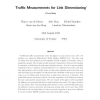 Traffic Measurements for Link Dimensioning - A Case Study