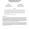 Transaction Costs and Market Efficiency