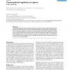 Transcriptional regulation at a glance