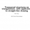 Transversal Structures on Triangulations, with Application to Straight-Line Drawing