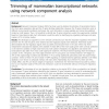 Trimming of mammalian transcriptional networks using network component analysis