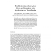 Troubleshooting when Action Costs are Dependent with Application to a Truck Engine