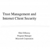 Trust Management and Internet Client Security