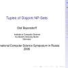 Tuples of Disjoint NP-Sets