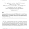 Turbo equalization for block fading MIMO channels using random signal mapping