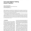 Two-Level Adaptive Training Branch Prediction