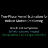 Two-Phase Kernel Estimation for Robust Motion Deblurring