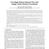 Two-Stage Robust Network Flow and Design Under Demand Uncertainty