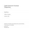 Typed Contracts for Functional Programming