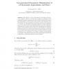 Unconstrained Parametric Minimization of a Polynomial: Approximate and Exact