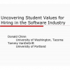 Uncovering student values for hiring in the software industry