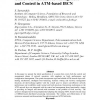 Unified Fault, Resource Management and Control in ATM-based IBCN