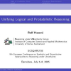 Unifying Logical and Probabilistic Reasoning