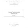 Univariate statistical analysis with fuzzy data