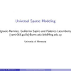 Universal Sparse Modeling