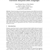 Universal Temporal Data Languages