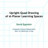 Upright-Quad Drawing of st-Planar Learning Spaces