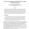 User Experiences and Impressions of Recommenders in Complex Information Environments