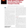 Using Agents to Improve International Maritime Transport Security