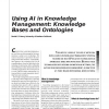 Using AI in Knowledge Management: Knowledge Bases and Ontologies