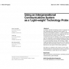 Using an intergenerational communications system as a 'light-weight' technology probe