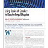Using Codes of Conduct to Resolve Legal Disputes