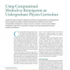 Using Computational Methods to Reinvigorate an Undergraduate Physics Curriculum