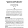Using Constraint Programming and Local Search Methods to Solve Vehicle Routing Problems