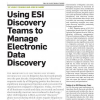 Using ESI discovery teams to manage electronic data discovery