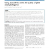 Using jackknife to assess the quality of gene order phylogenies