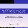 Using NLP and Ontologies for Notary Document Management Systems