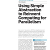 Using simple abstraction to reinvent computing for parallelism