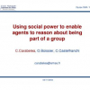 Using Social Power to Enable Agents to Reason About Being Part of a Group