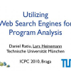 Utilizing Web Search Engines for Program Analysis