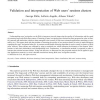 Validation and interpretation of Web users' sessions clusters