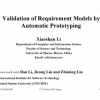 Validation of requirement models by automatic prototyping