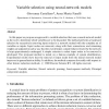 Variable selection using neural-network models