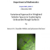 Variational Approach in Weighted Sobolev Spaces to Scattering by Unbounded Rough Surfaces