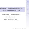 Verification condition generation for conditional information flow