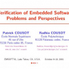 Verification of Embedded Software: Problems and Perspectives