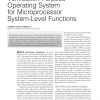 Verification-Purpose Operating System for Microprocessor System-Level Functions