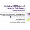 Verifying CIM Models of Apache Web-Server Configurations