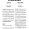 Versatile padding schemes for joint signature and encryption