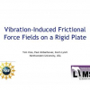 Vibration-Induced Frictional Force Fields on a Rigid Plate