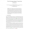 Virtual Ramping of Genetic Programming Populations