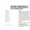 Visual filler: facilitating smooth turn-taking in video conferencing with transmission delay