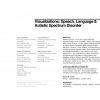 Visualizations: speech, language & autistic spectrum disorder