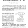 VLSI Decoder Architecture for High Throughput, Variable Block-size and Multi-rate LDPC Codes