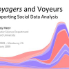 Voyagers and voyeurs: supporting social data analysis