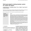 Web-based adaptive training simulator system for cardiac life support